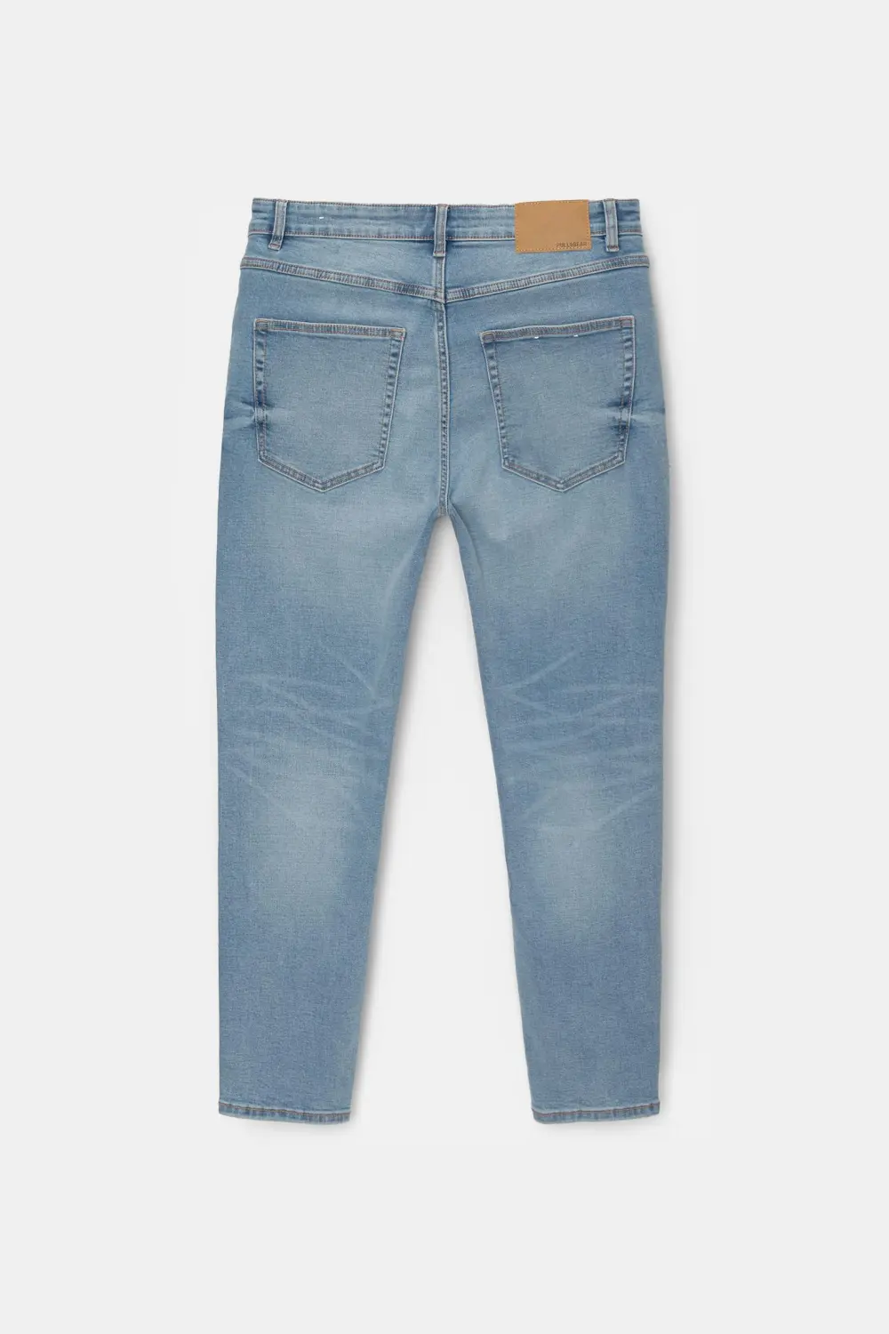 Washed carrot-fit jeans