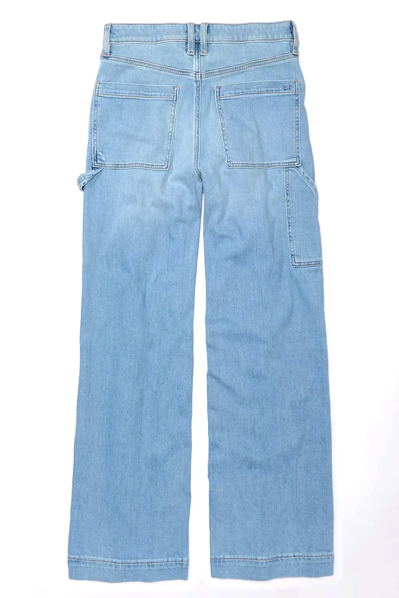 Wash Stretchy High Waist Straight Leg Jeans