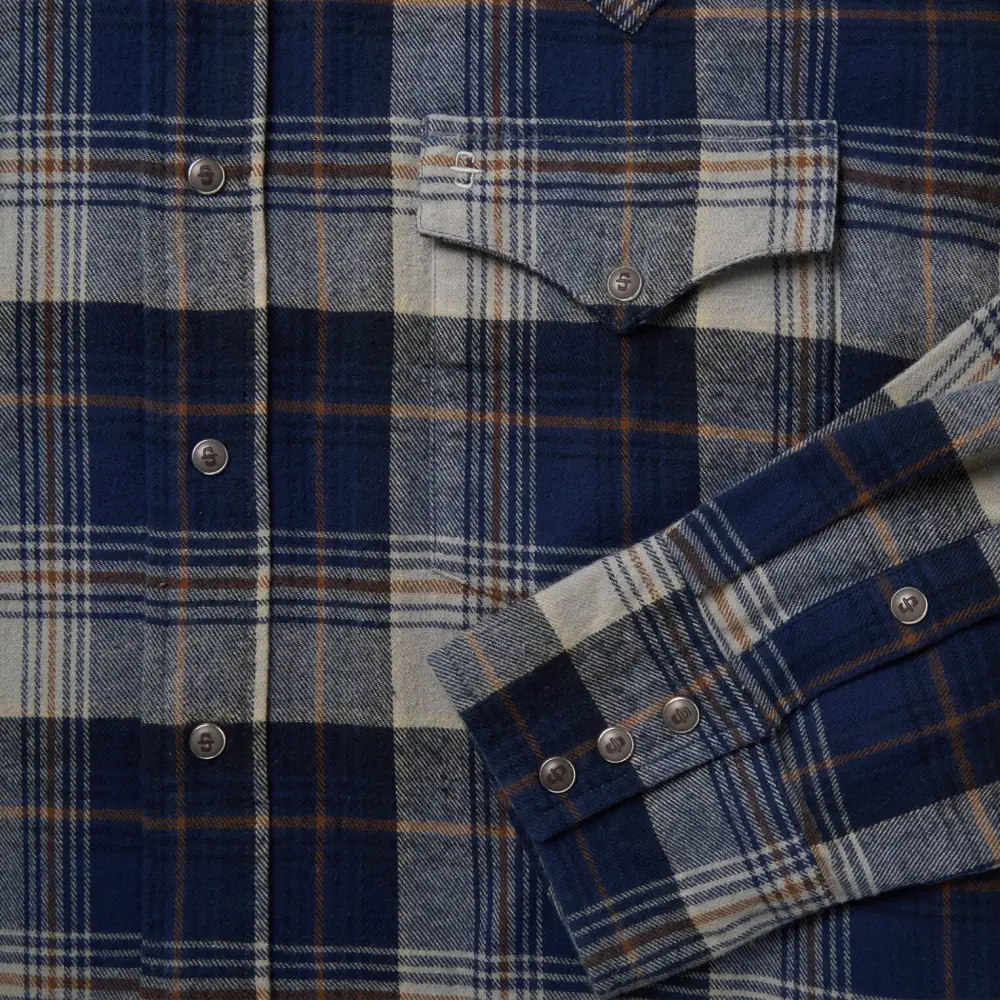 Brushed Flannel Western Shirt