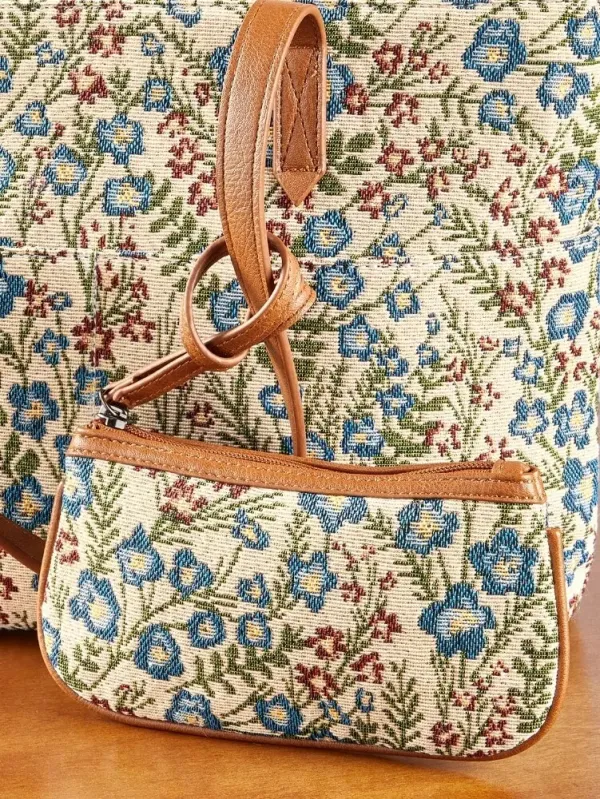 Garden Party Tote Bag and Wristlet