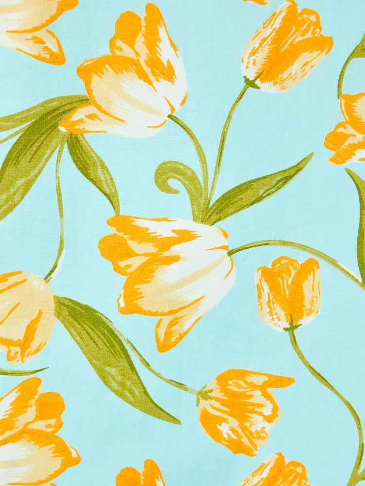 Ella Simone Dutch Tulips Floral Cotton Nightgown