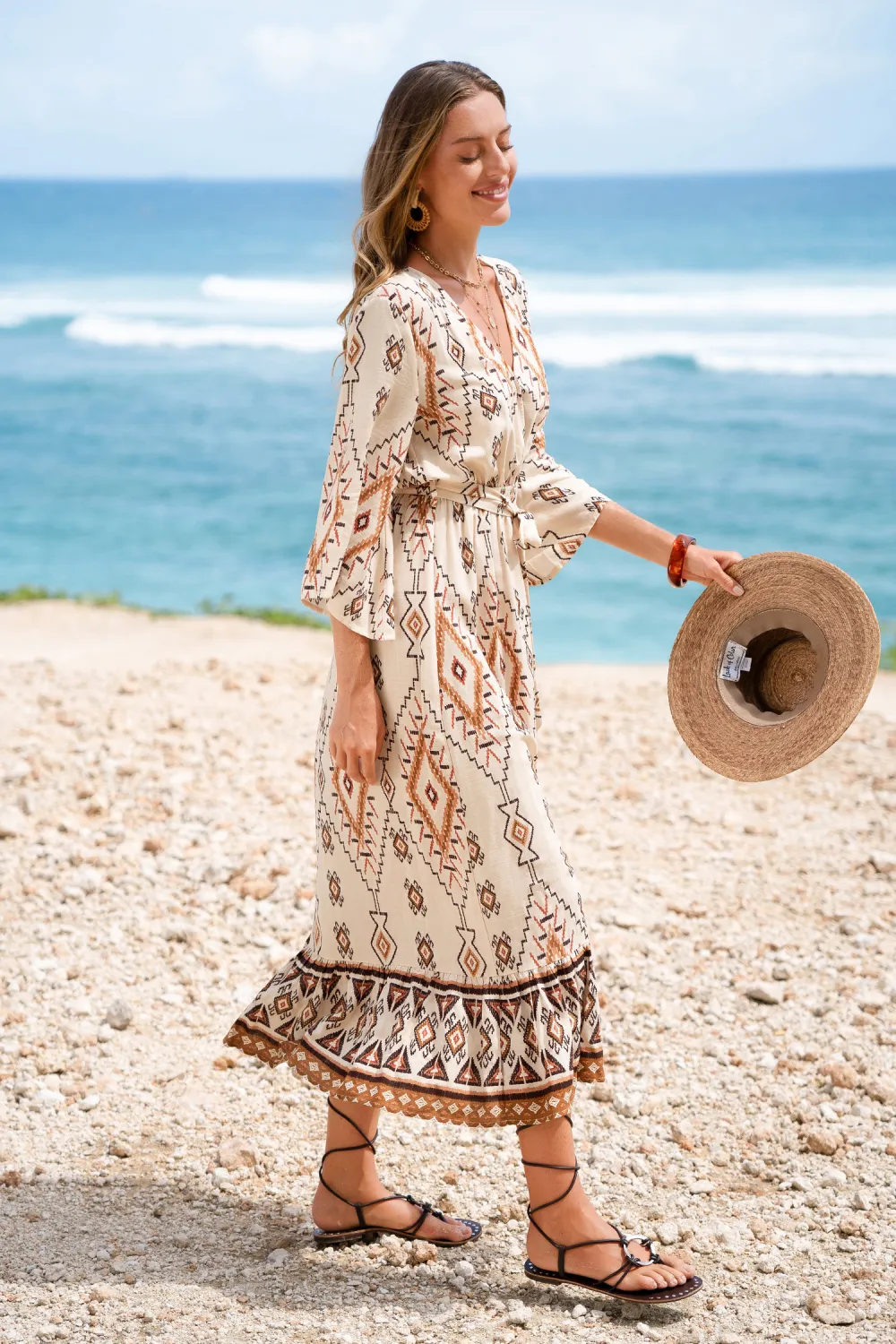 Cabo Shores Geo Maxi Dress