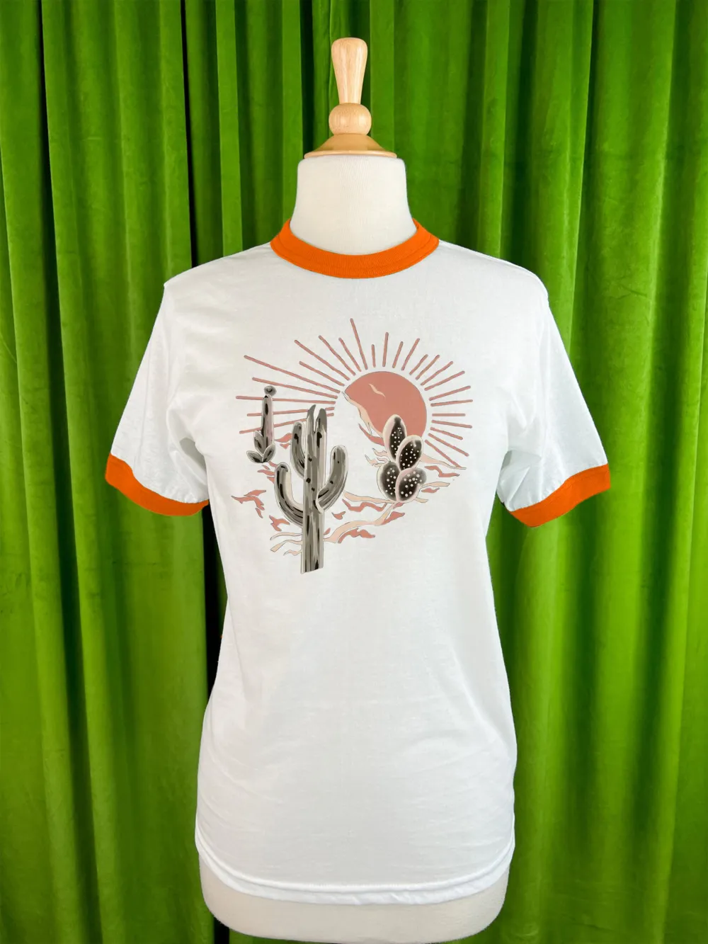 Desert Oasis Graphic Tee In Orange Edge