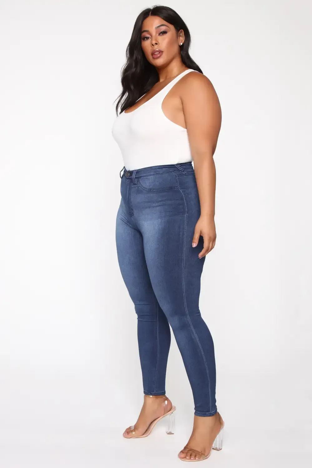 Eva Super Soft Curvy Skinny Jean - Medium Wash