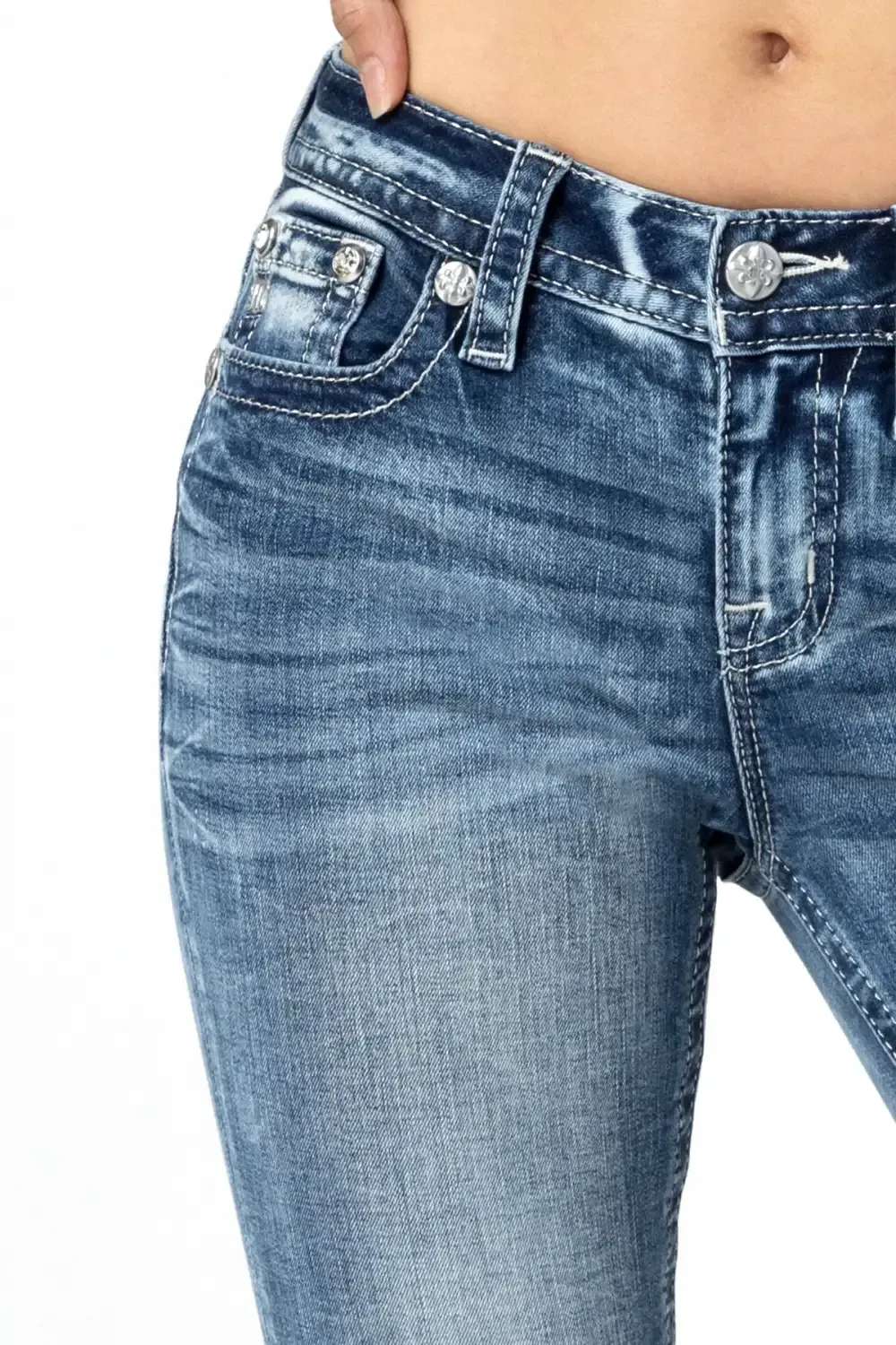 Pop Wing Skinny Jeans
