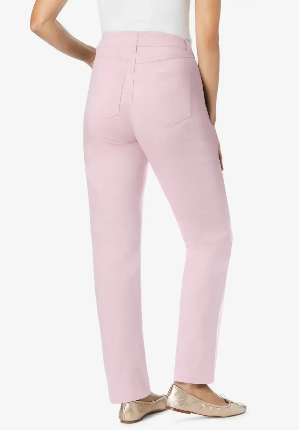 Straight-Leg Stretch Denim Jean