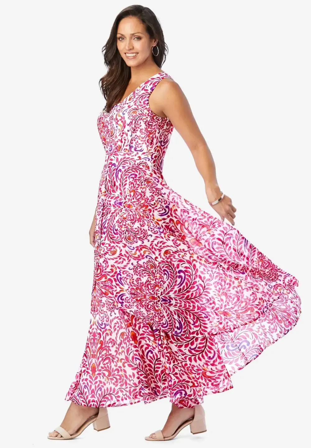 Georgette Flyaway Maxi Dress