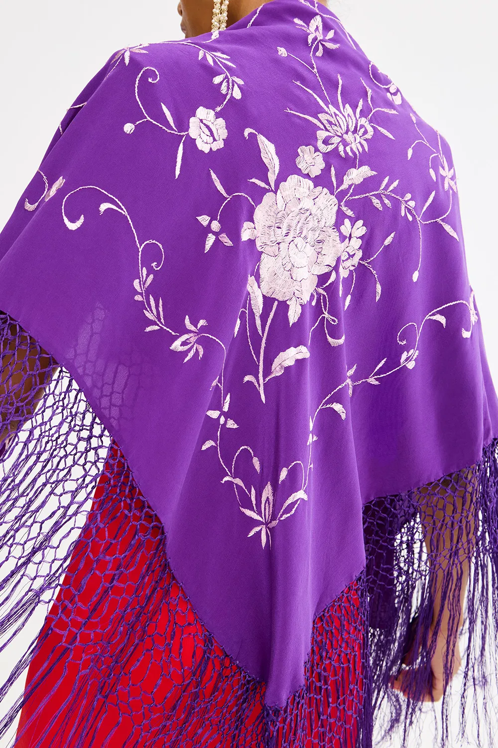 Purple Women's Printed Shawl