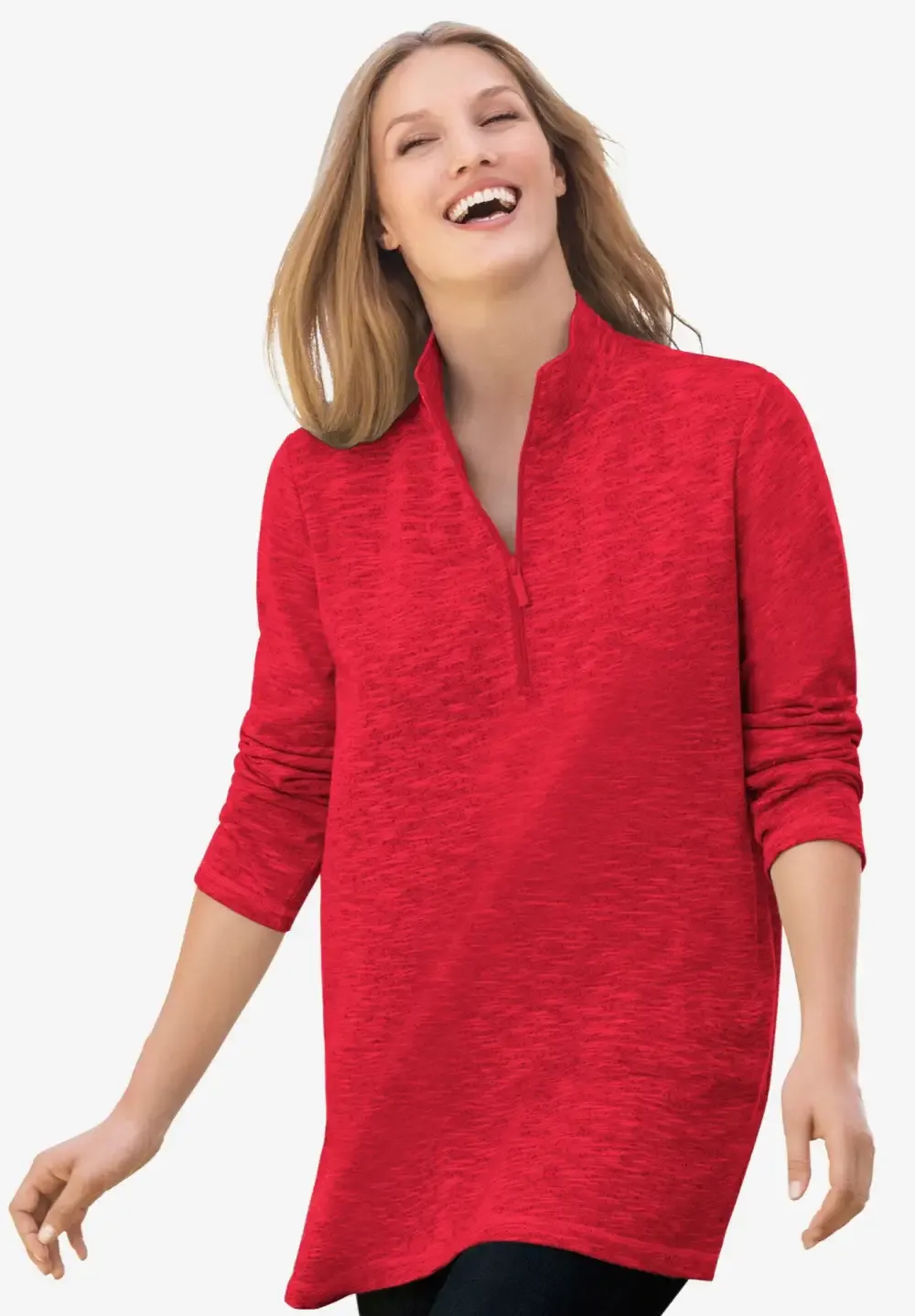 French Terry Quarter-Zip Sweatshirt