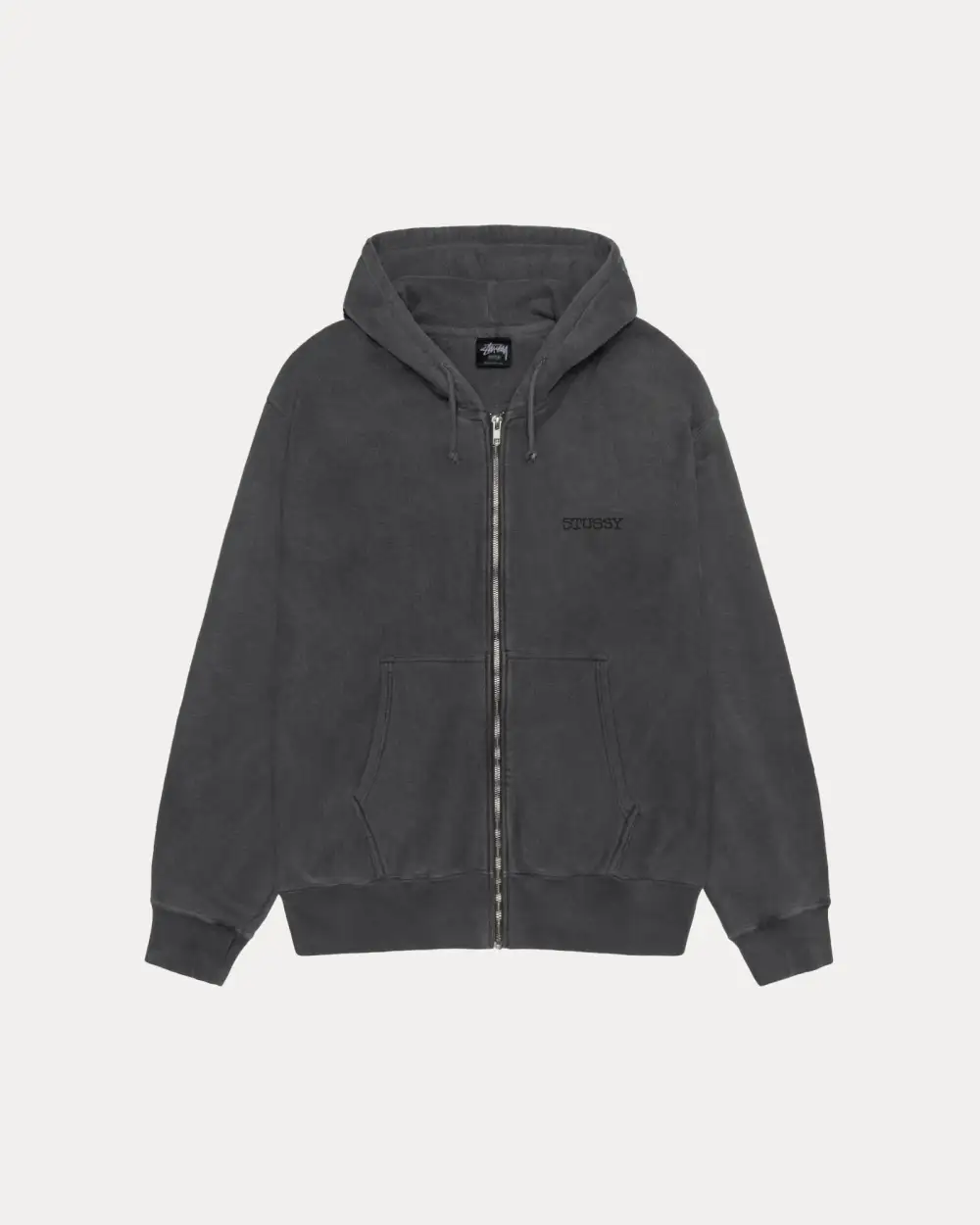 JUMBO ZIP HOODIE PIGMENT DYED