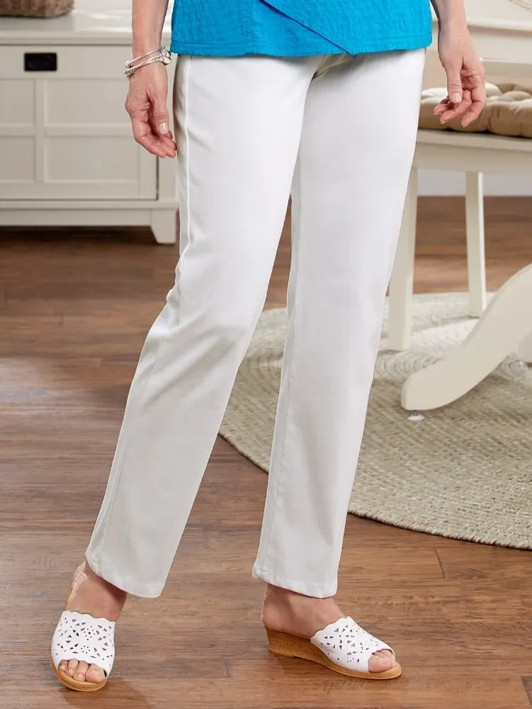 Ella Simone Cotton Terry Flex Pants