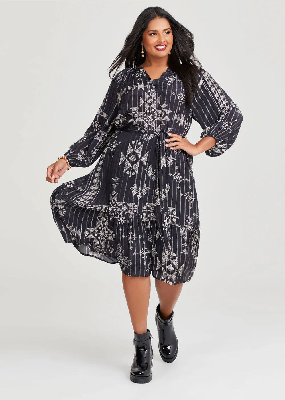 Natural Lurex Bianca Dress