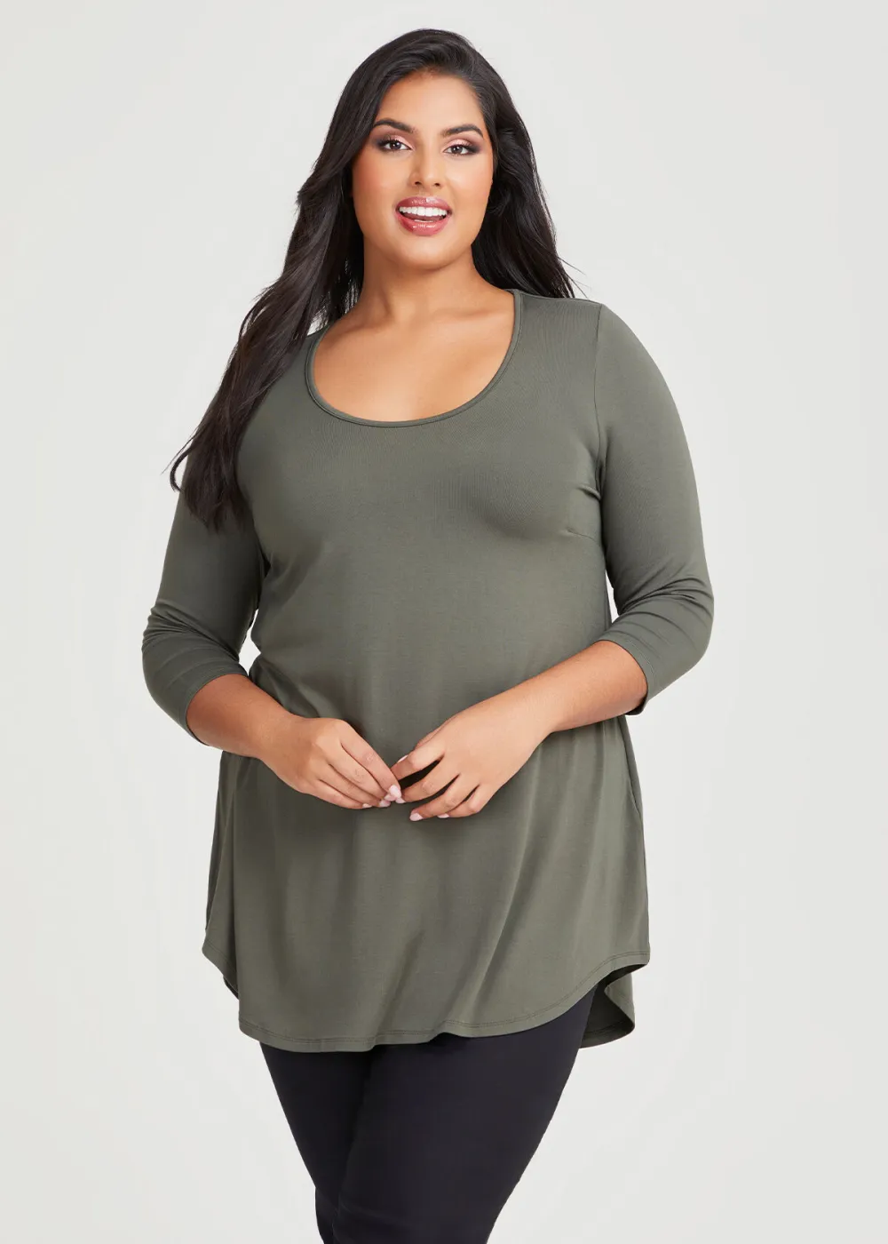 Bamboo Base 3/4 Sleeve Top