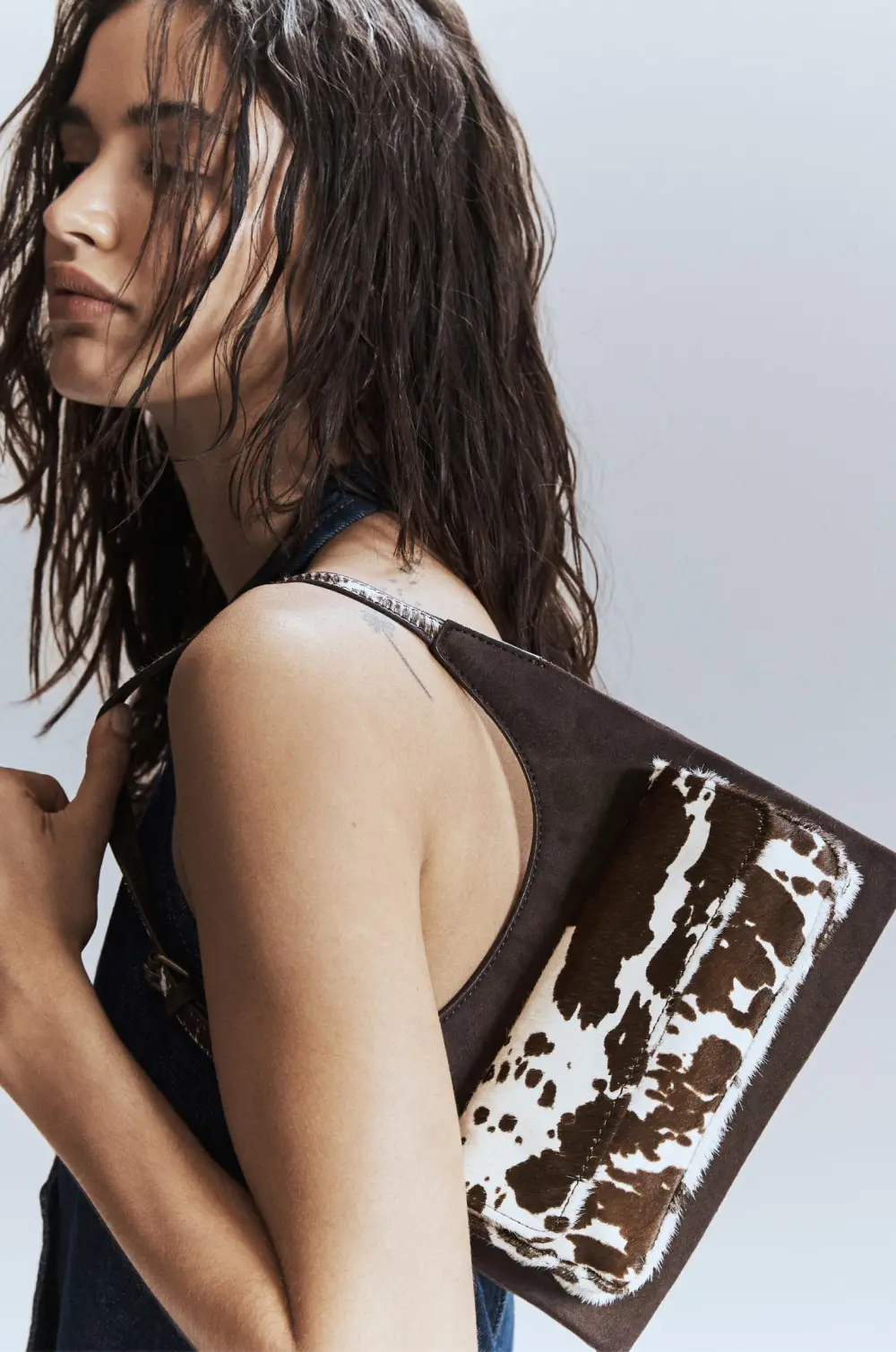 Bolso de hombro animal print