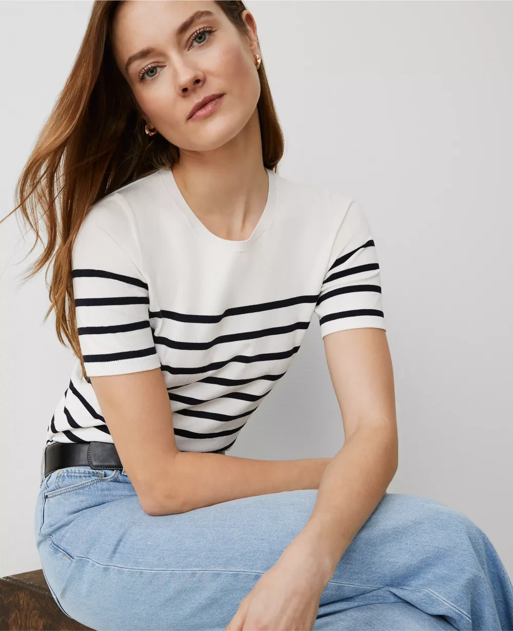 Striped Sweater Tee
