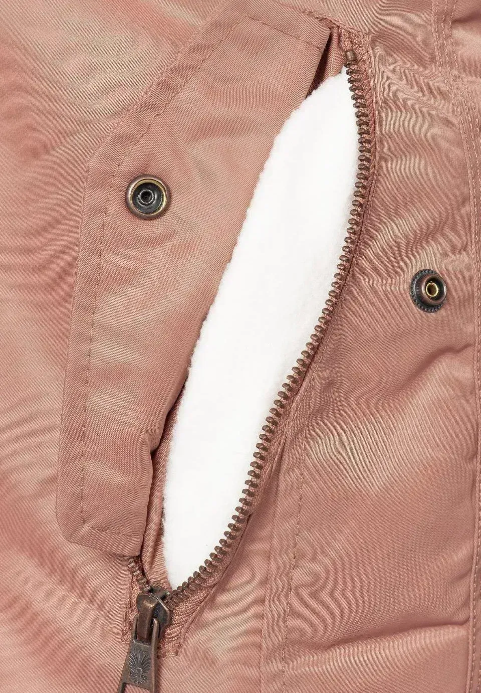 Women's padded parka coat black
