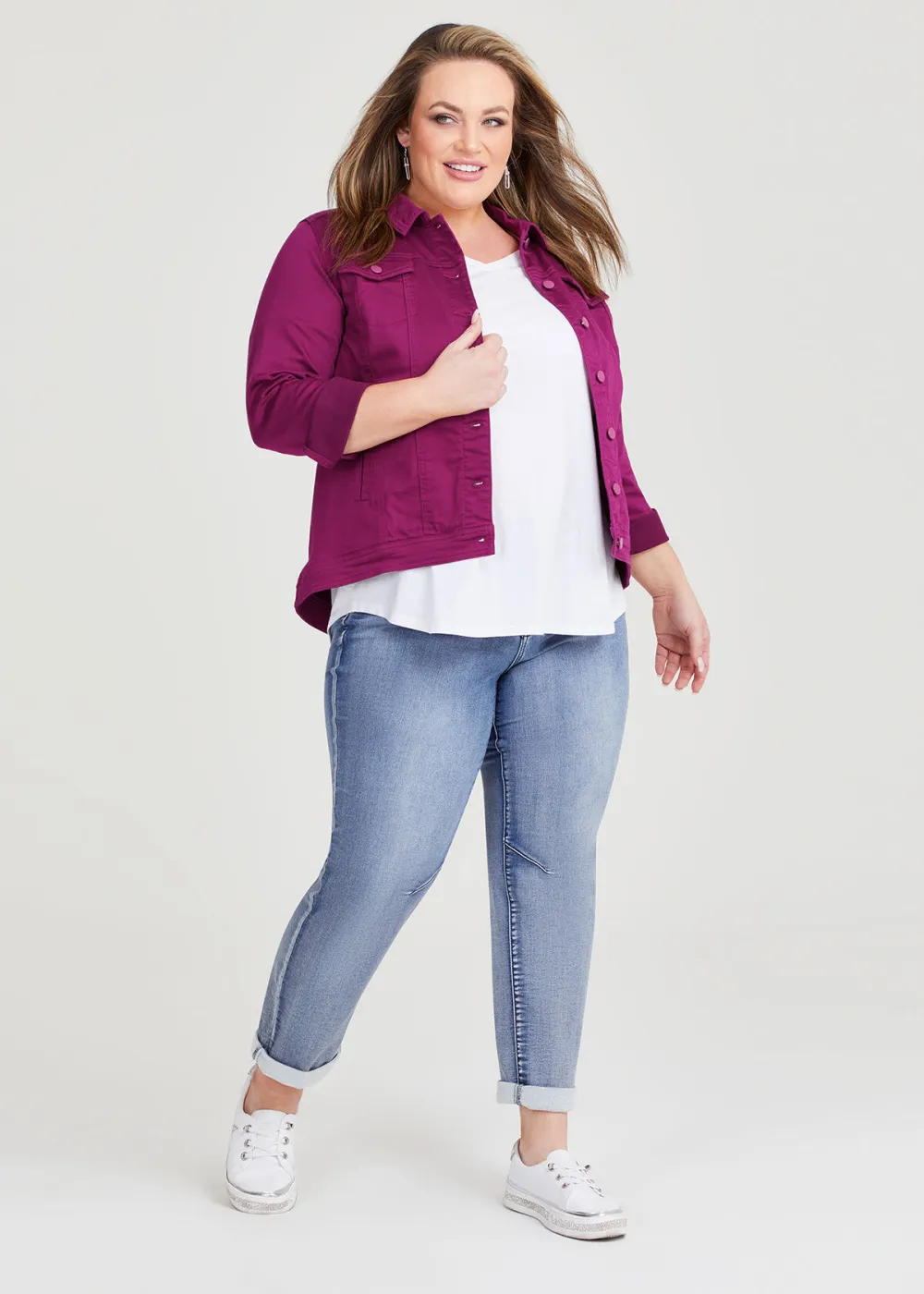 Coloured Best Fit Denim Jacket