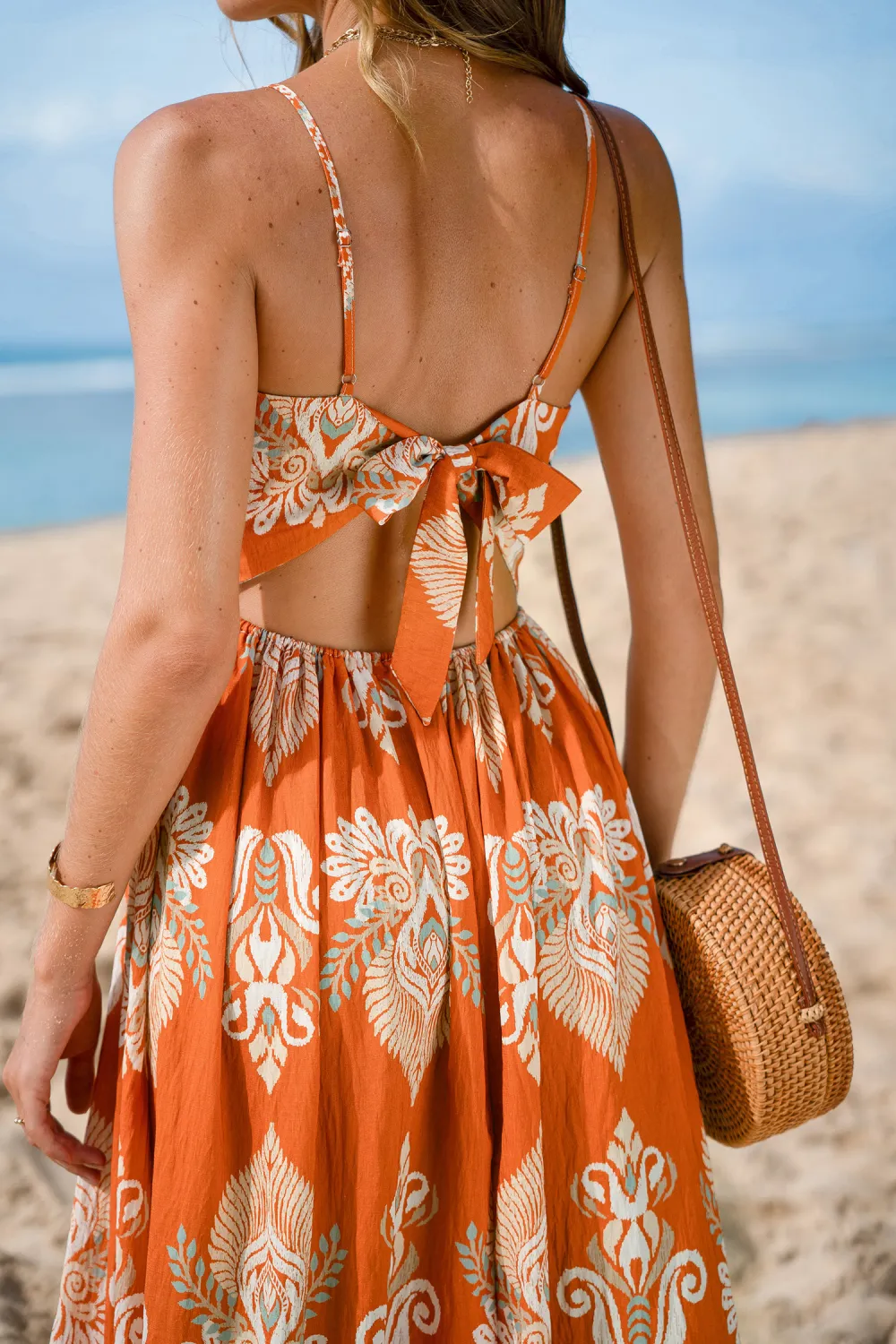 Evening Sun Ornate Midi Dress