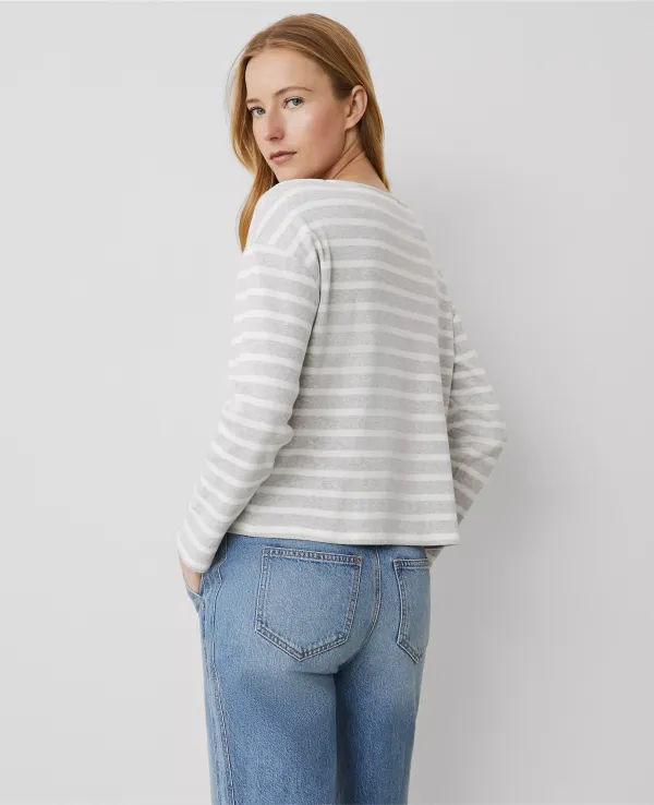 Weekend Collection Striped Relaxed Top