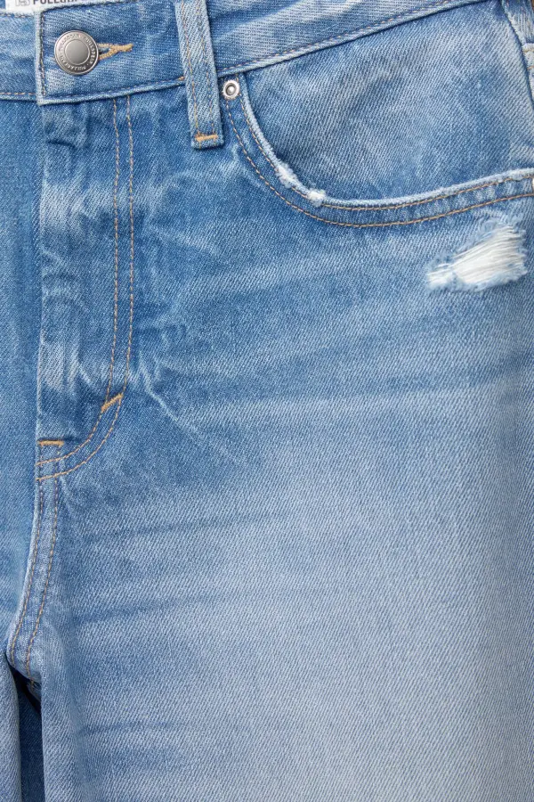 Jeans barrel tiro medio