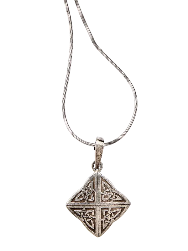Pewter Celtic Knot Pendant Necklace