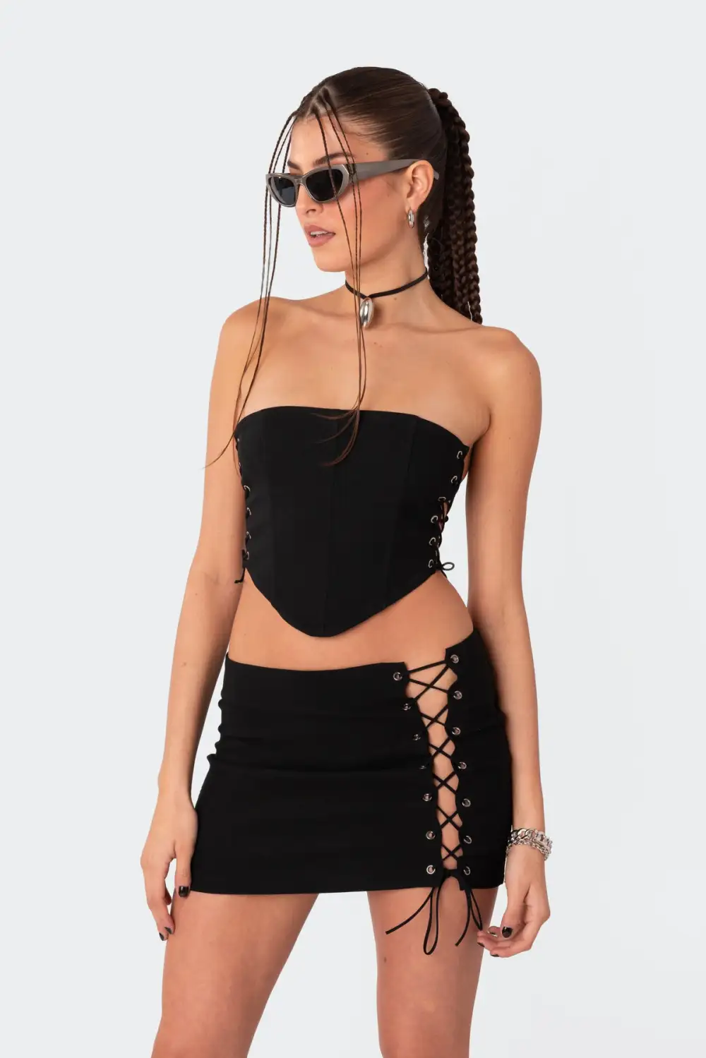 Murphy Side Lace-Up Corset