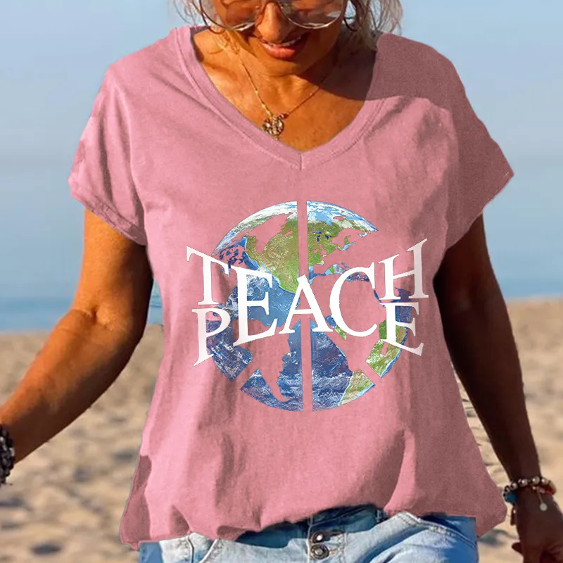 The Peace Earth Printed Comfortable Graphic Tees
