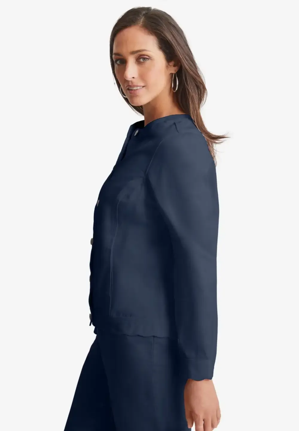 Scalloped Denim Jacket