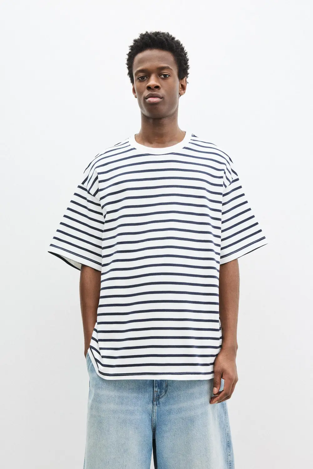 Striped short sleeve T-shirt