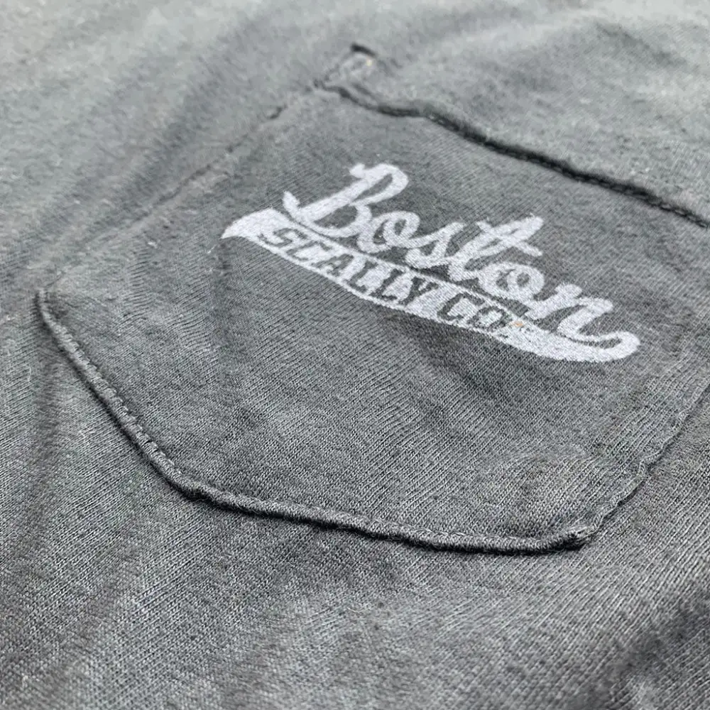 Boston Scally The Captain Long Sleeve Pocket Tee - Black Pearl