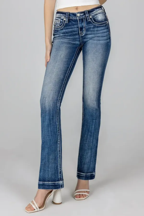 Pastel Angel Wing Bootcut