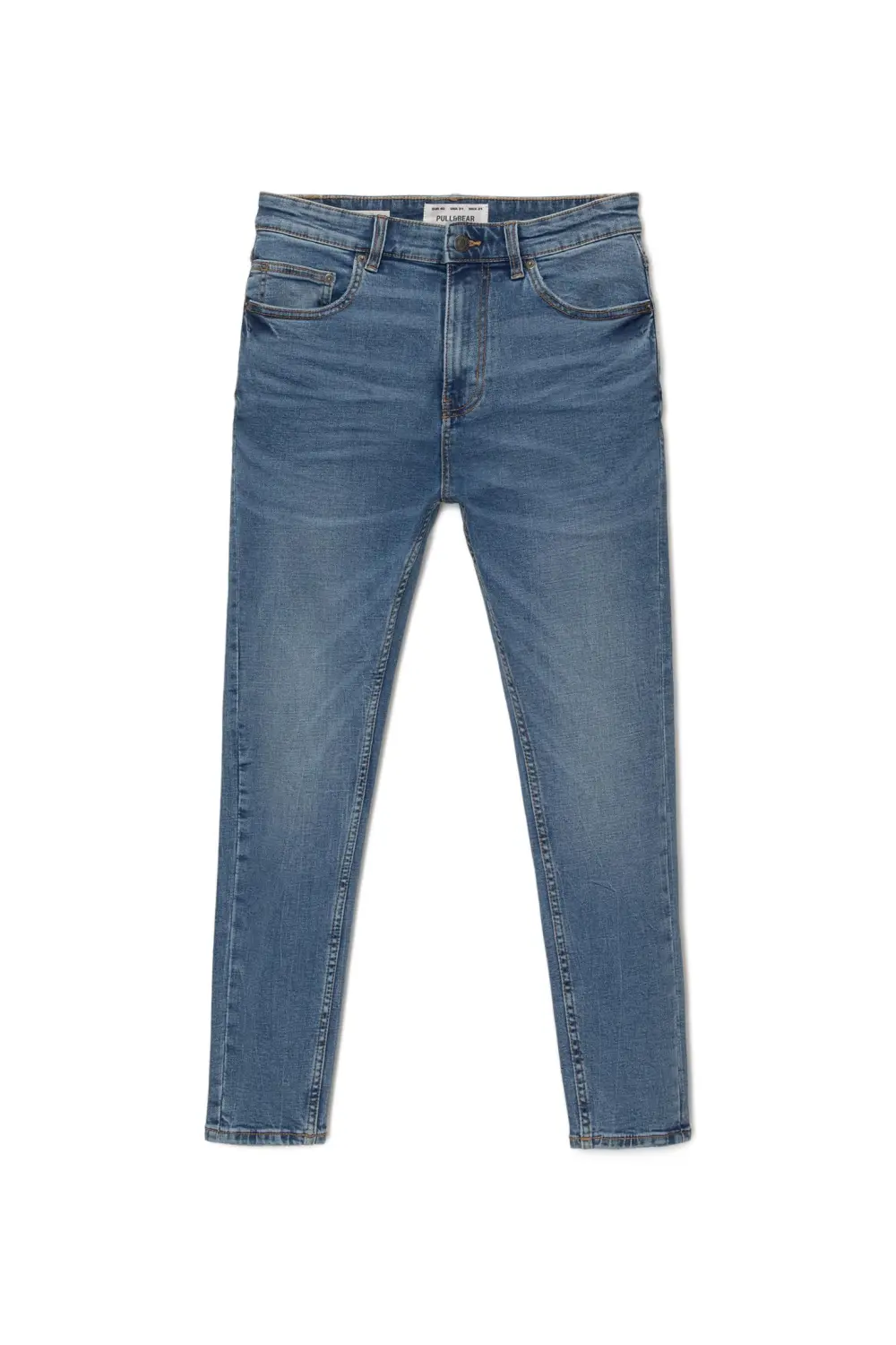 Washed carrot-fit jeans