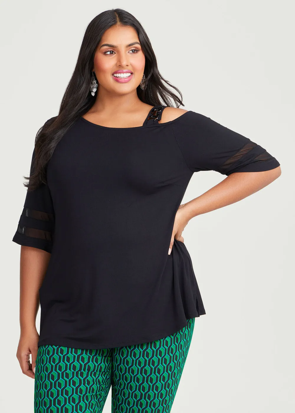 Cold Shoulder Bamboo Top