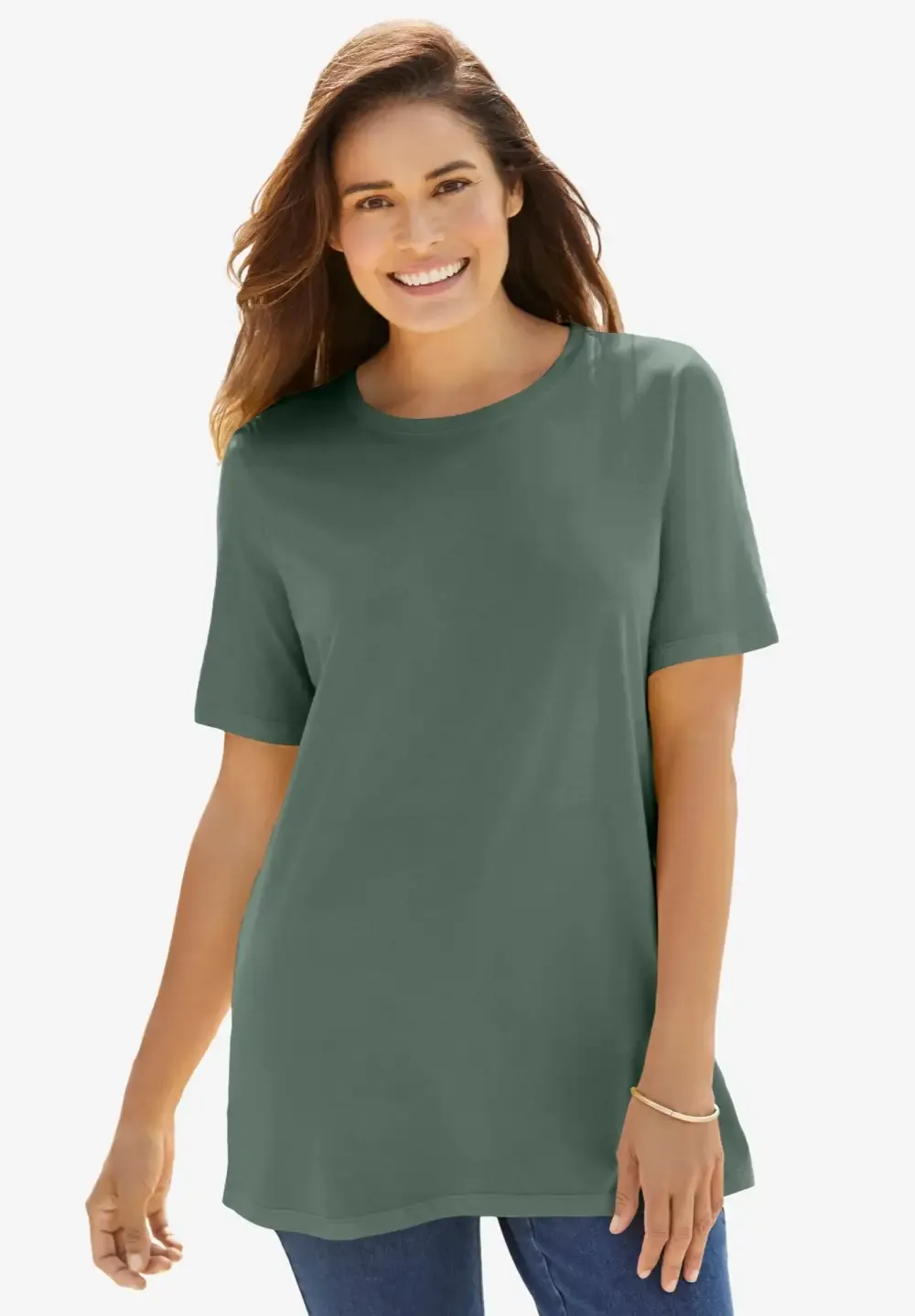 Perfect Short-Sleeve Crewneck Tee