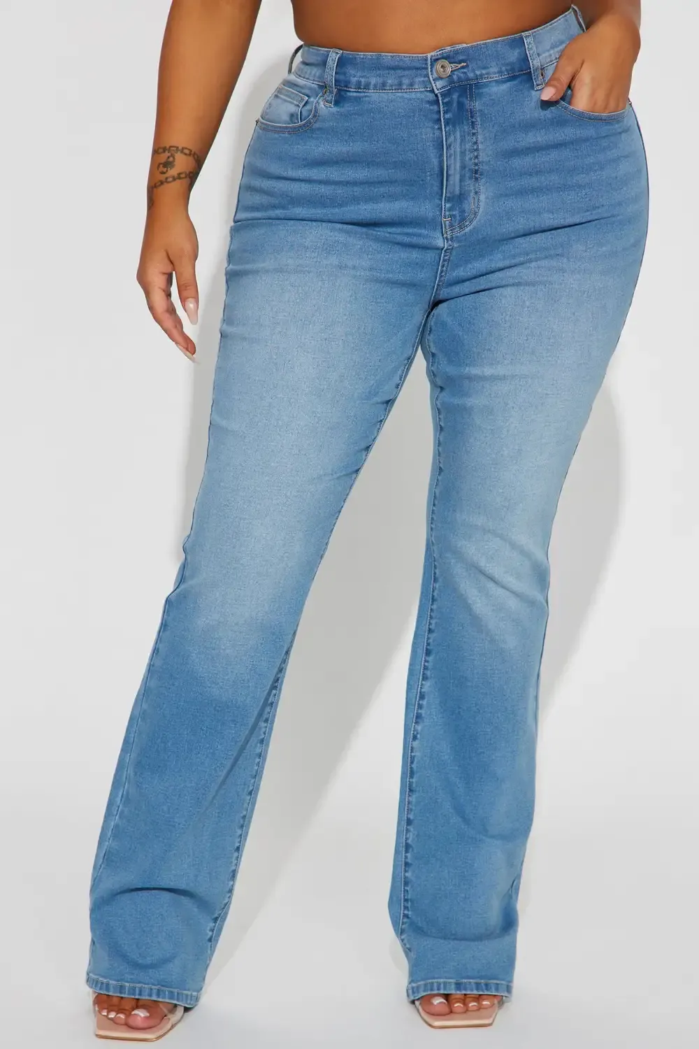 Houston Curvy Stretch Bootcut Jean - Medium Wash