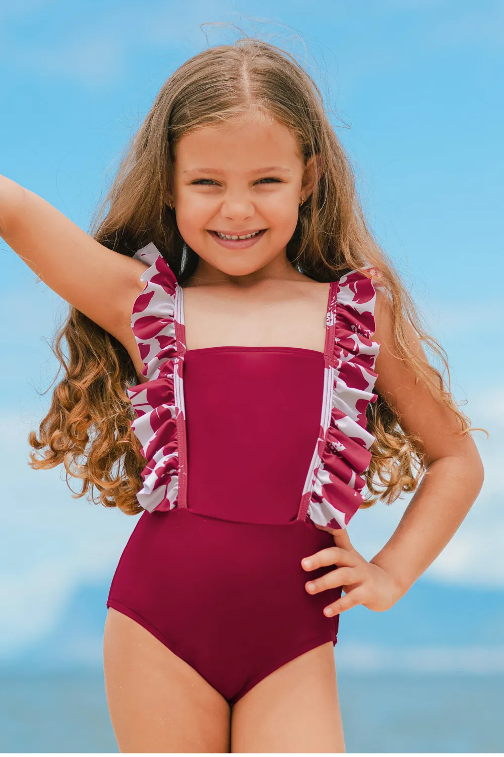Tropical Tots Floral One-Piece Swimsuit
