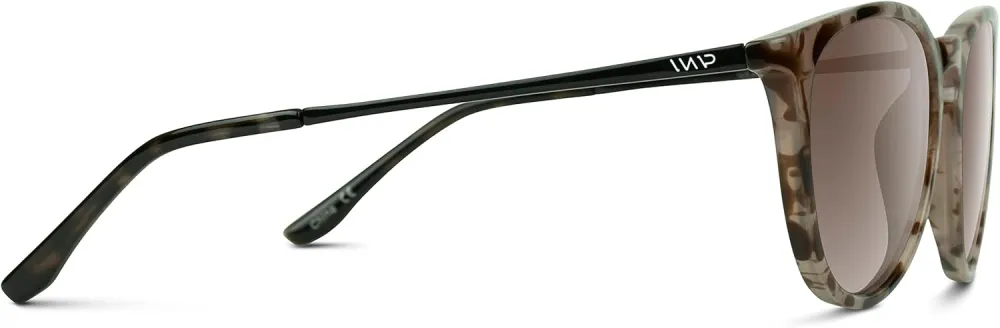 WearMe Pro Women's Round Sunglasses with Polarized UV Protection, Trendy Retro Designer Style