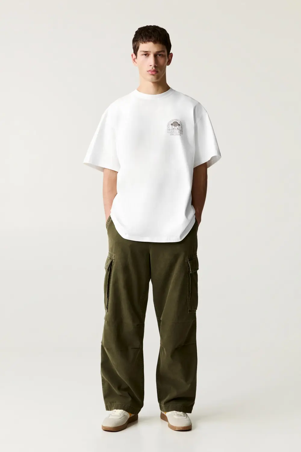 White Miami graphic T-shirt