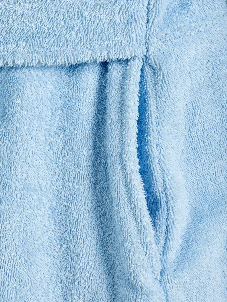 Ella Simone Scalloped Cotton Terry Bath Robe