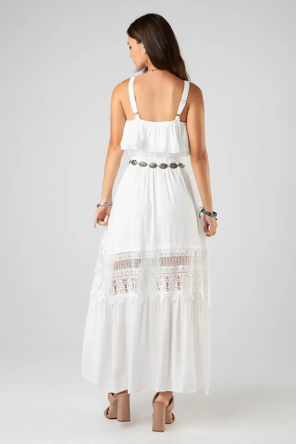 Goddess Crochet Maxi Dress