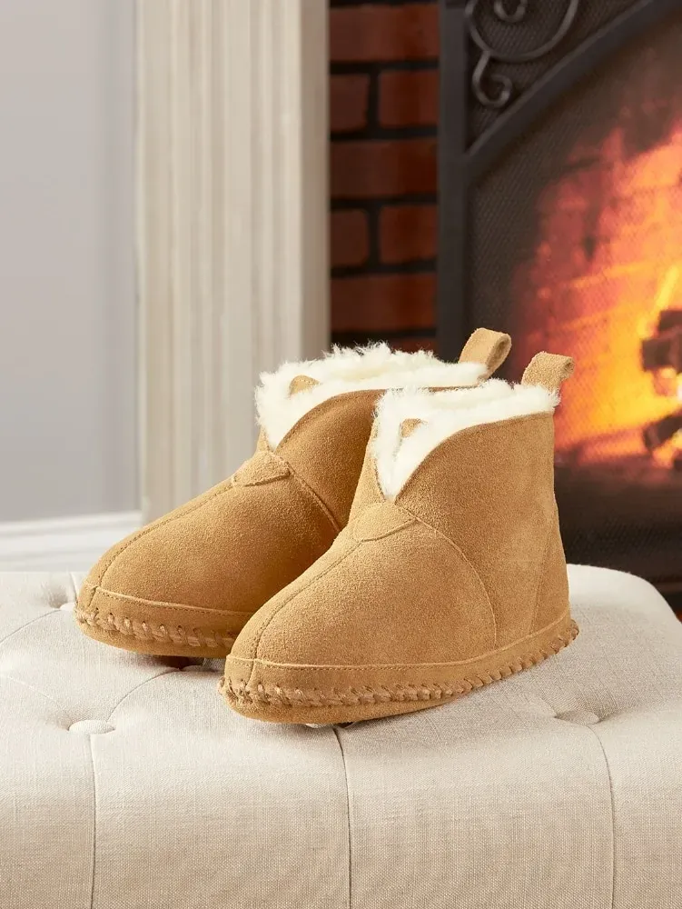 Women's Sheepskin Soft-Bottom Booties