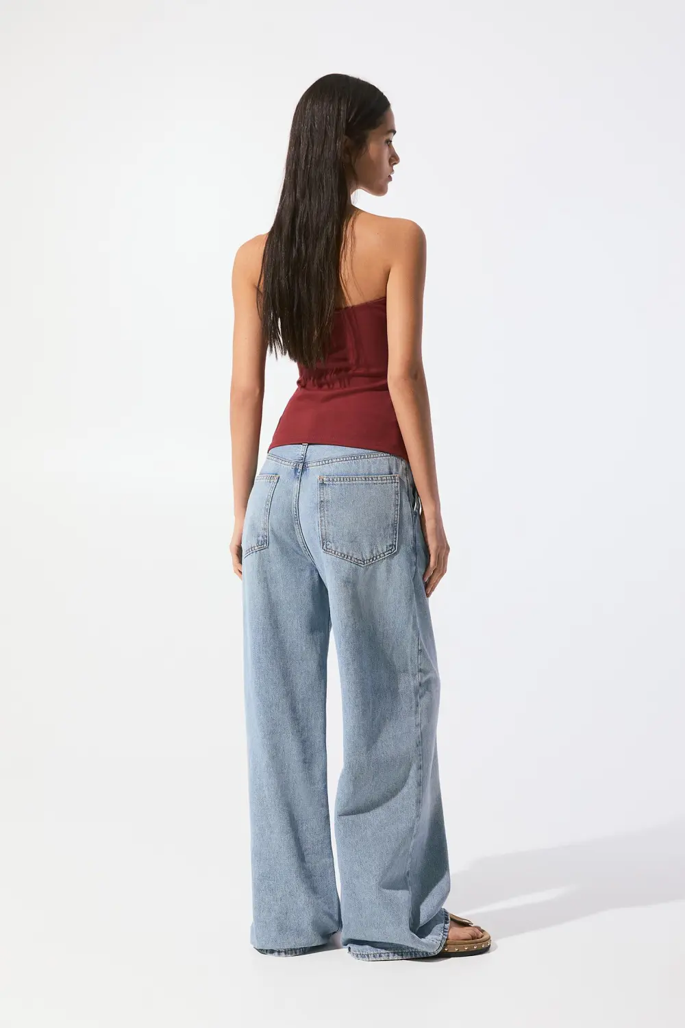 Strapless top