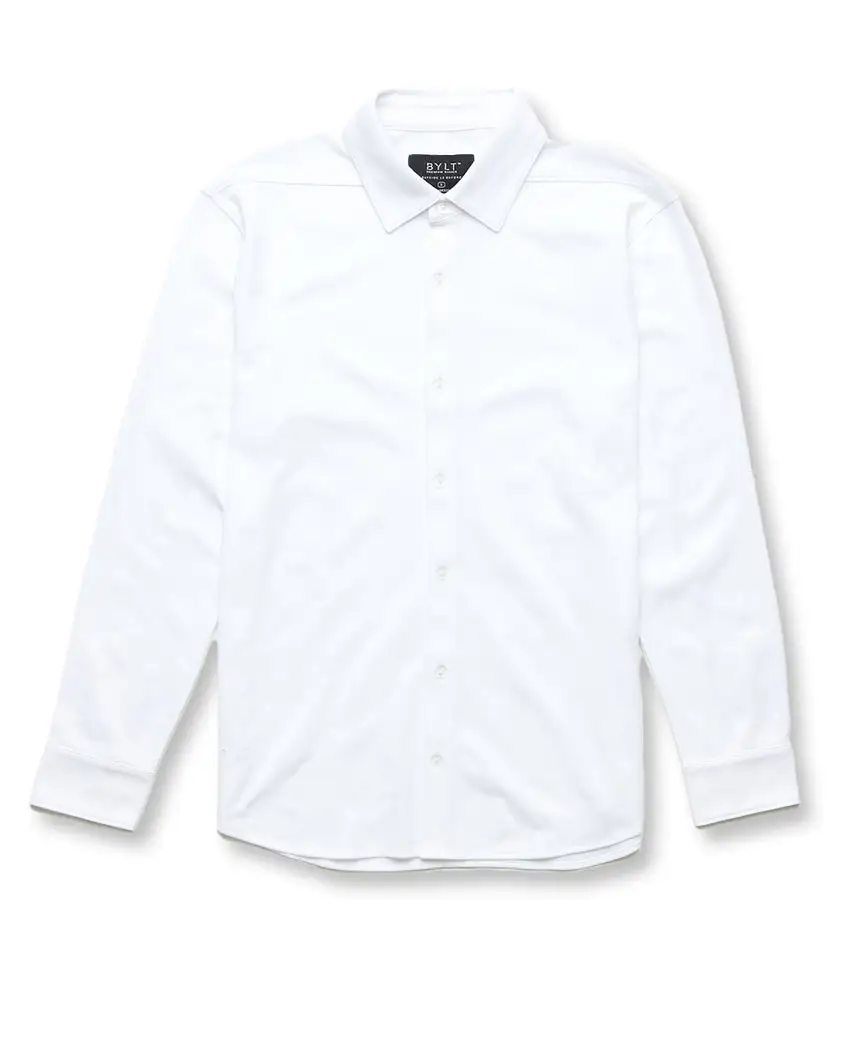 Bayside Oxford Long Sleeve Button Down