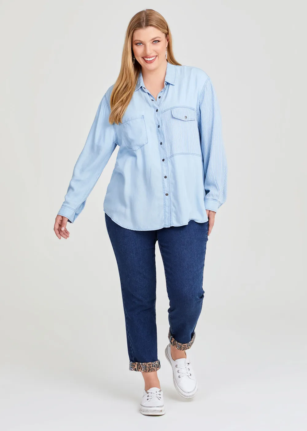 Easy Fit Printed Cuff Jean