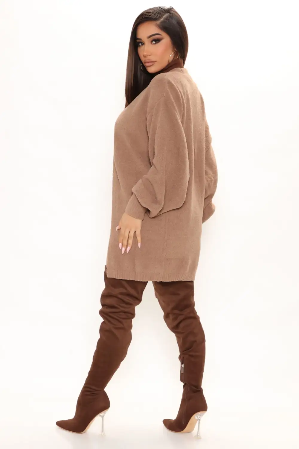 So Chic Cardigan - Brown