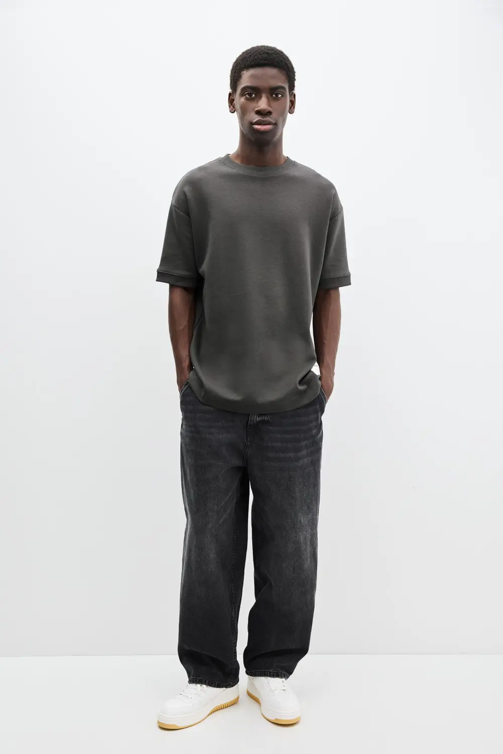 Interlock short sleeve sweatshirt