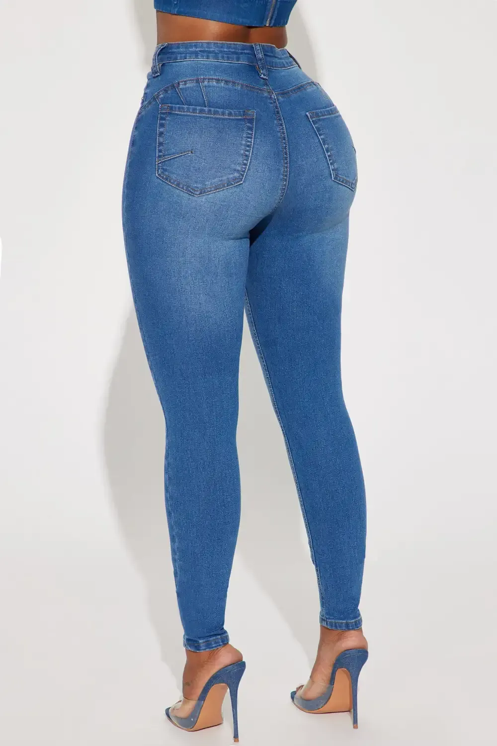 Tucson Booty Lifting High Rise Stretch Skinny Jeans - Medium Wash