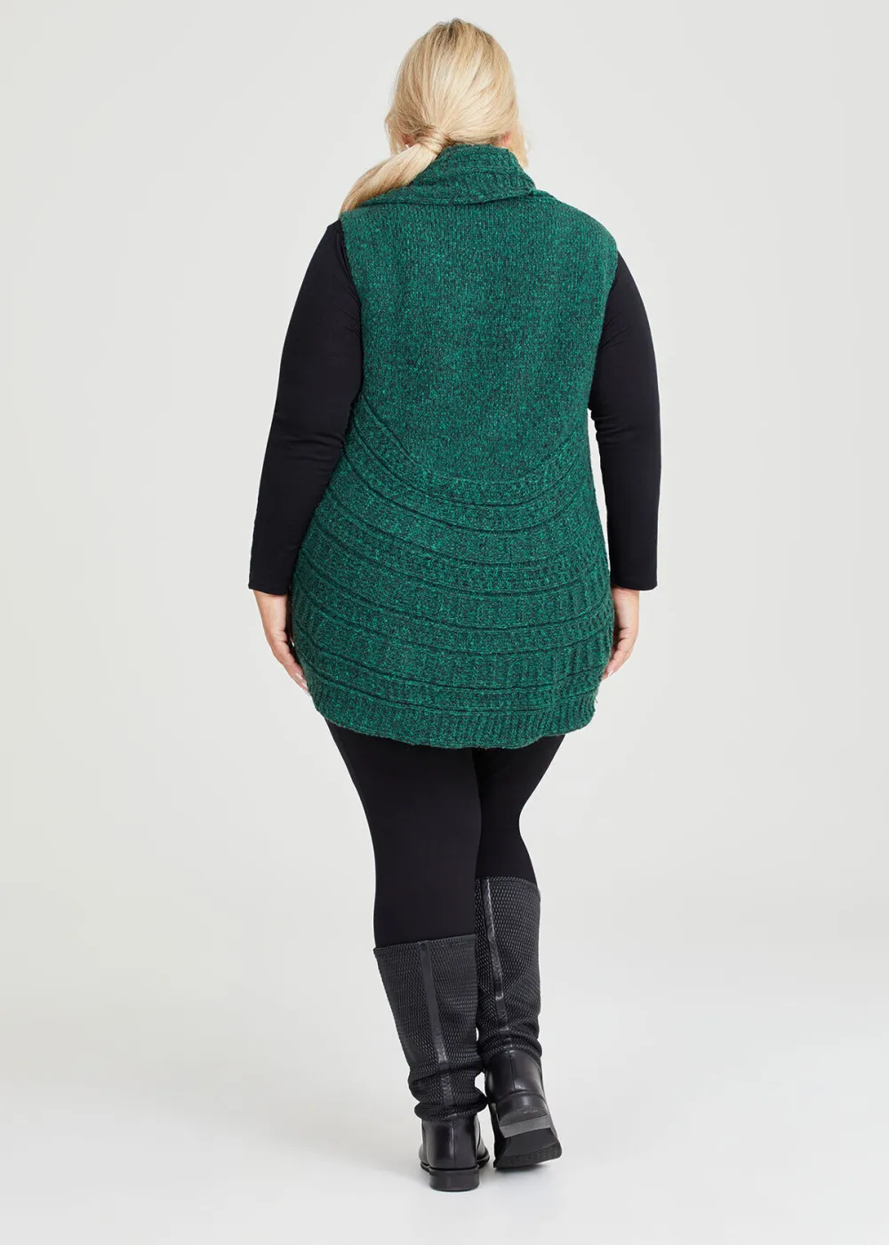 Knitted Cascading Vest
