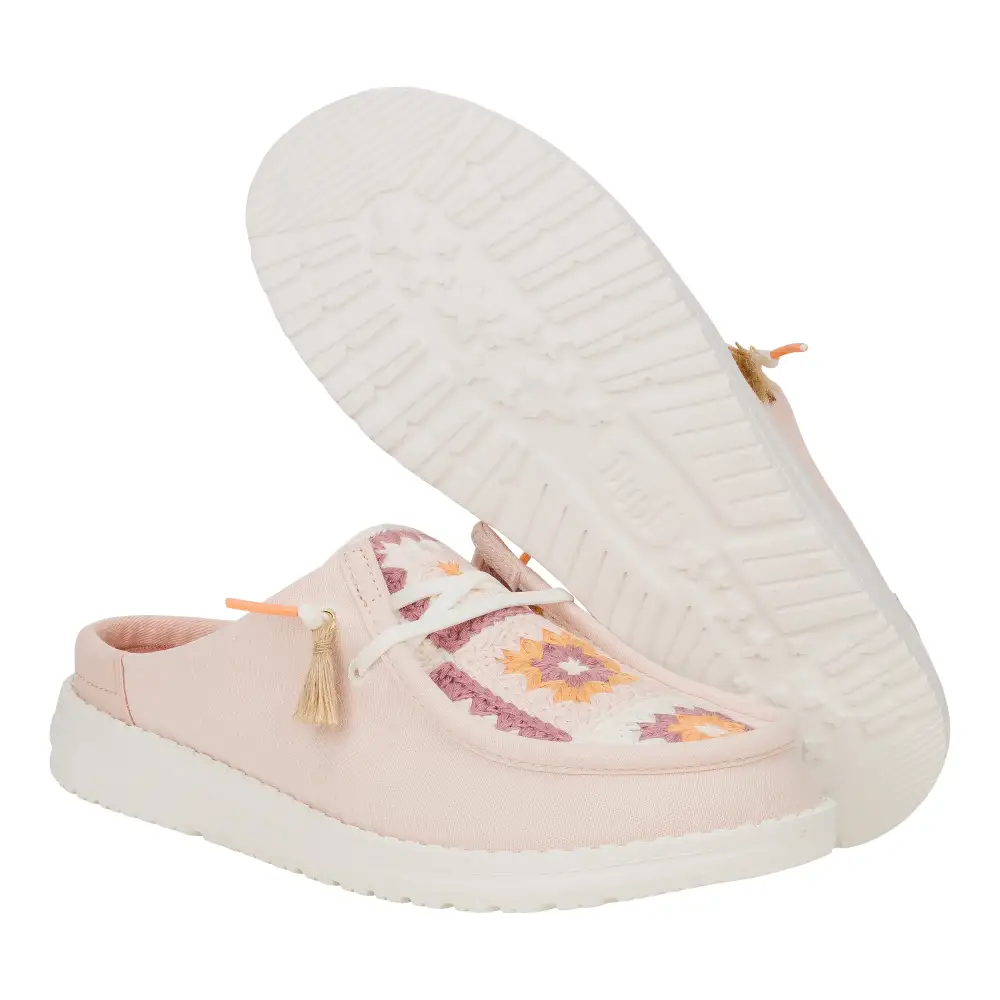 Wendy Slip Cottage Crochet - Pale Pink/Multi