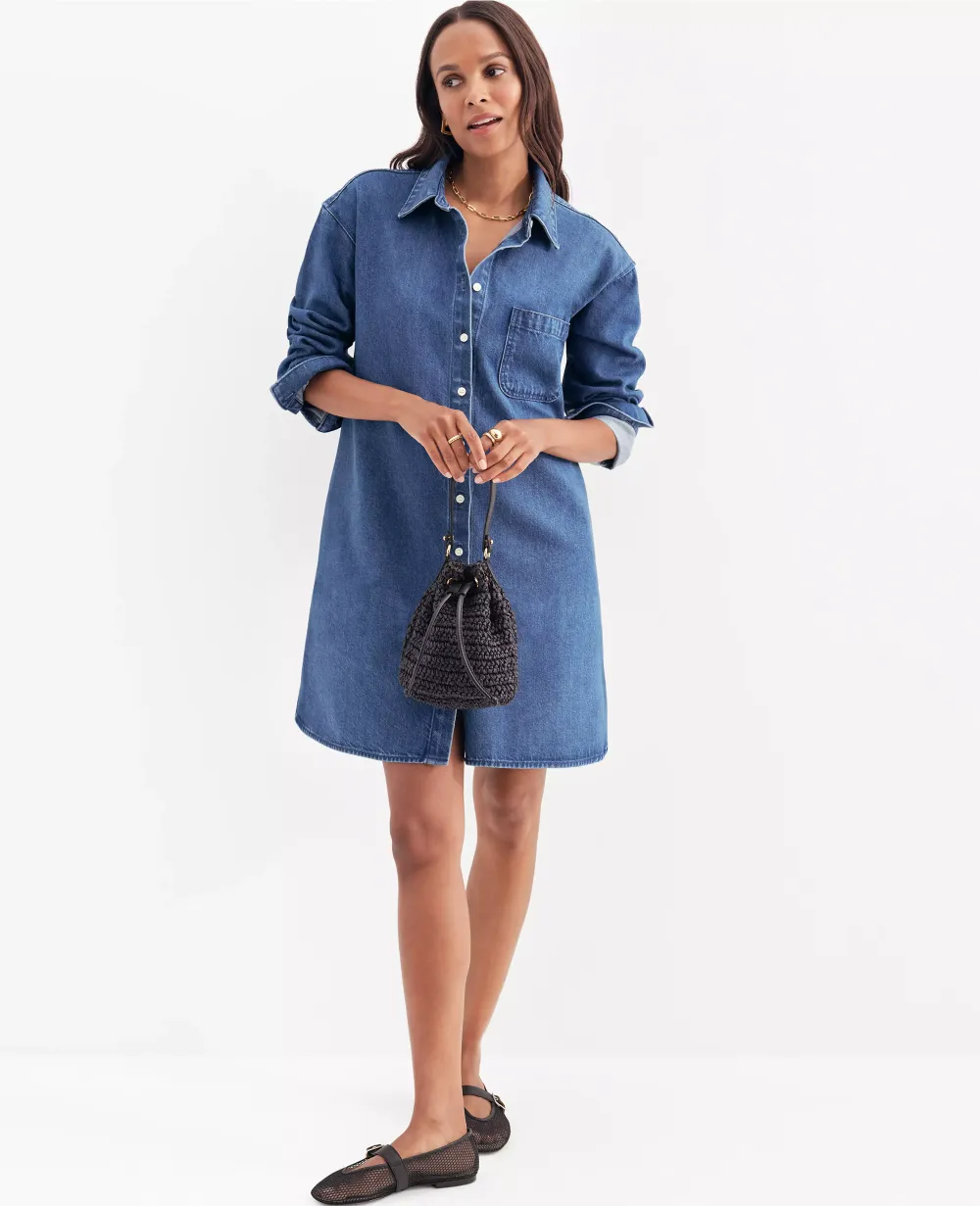 Denim Shirtdress